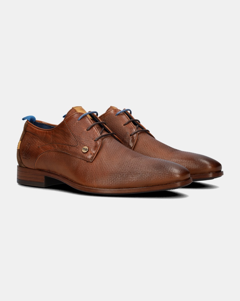 Rehab Greg Wall Lage nette schoenen  - cognac