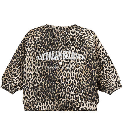 Sofie Schnoor Sweatshirt - Elissb - Light Brown Leopard m. Silbe
