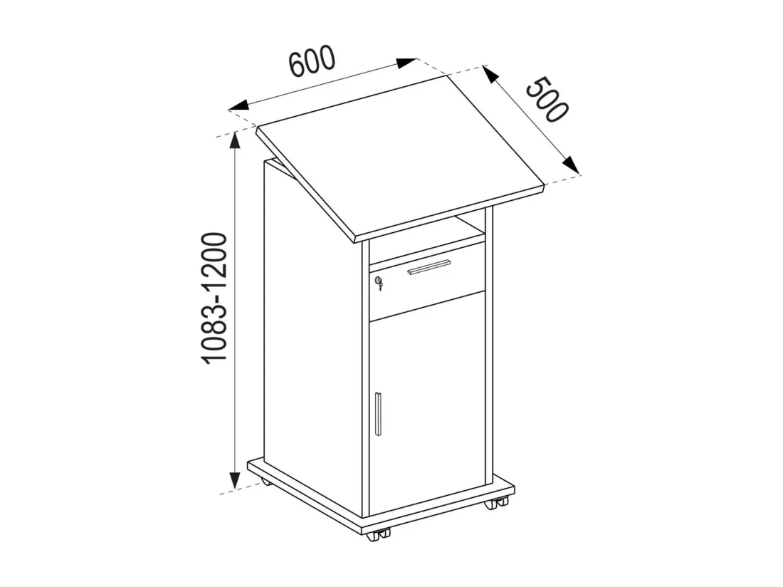 Table chariot Beamer Projector Neta porte