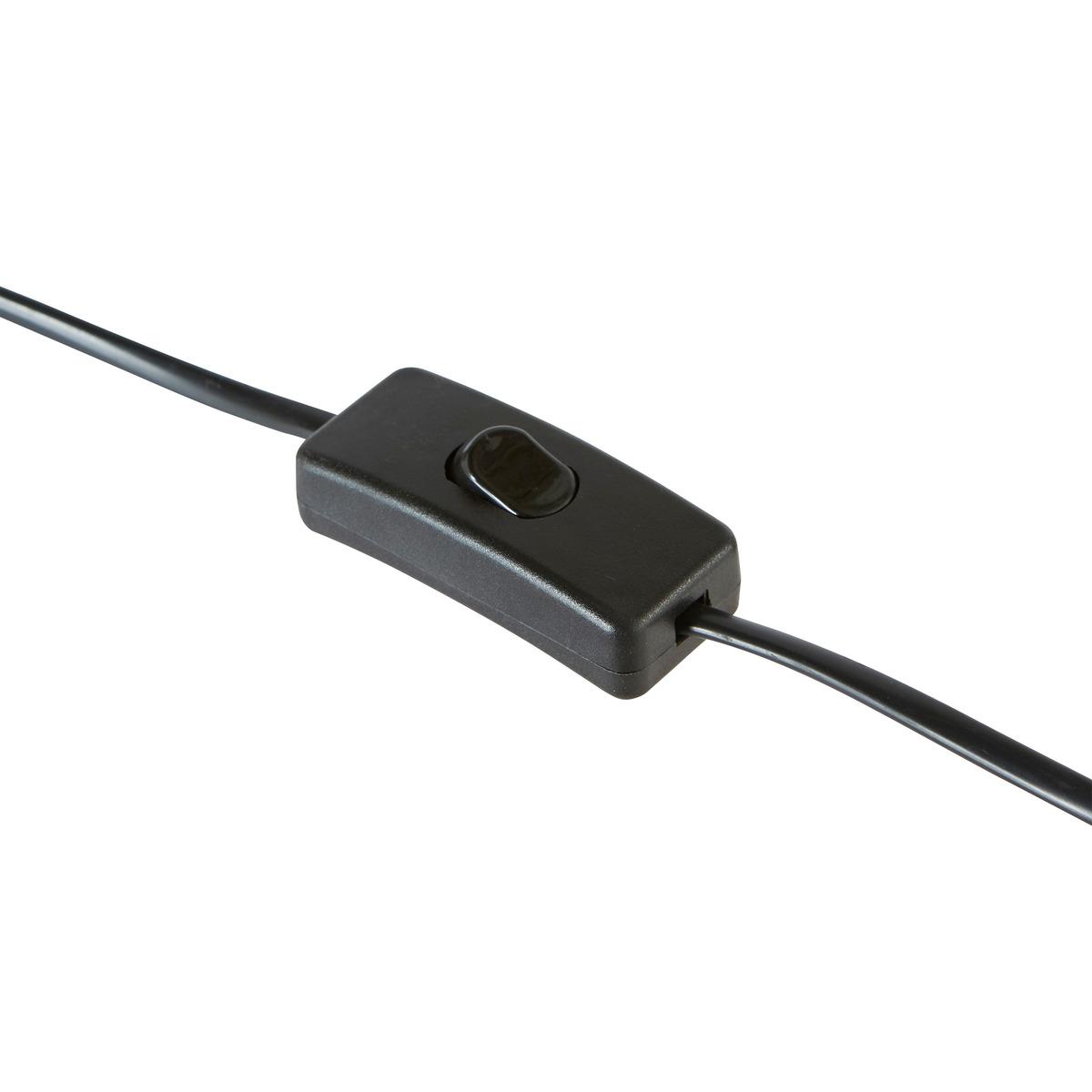 LAMPE YULIA NOIR H.40CM