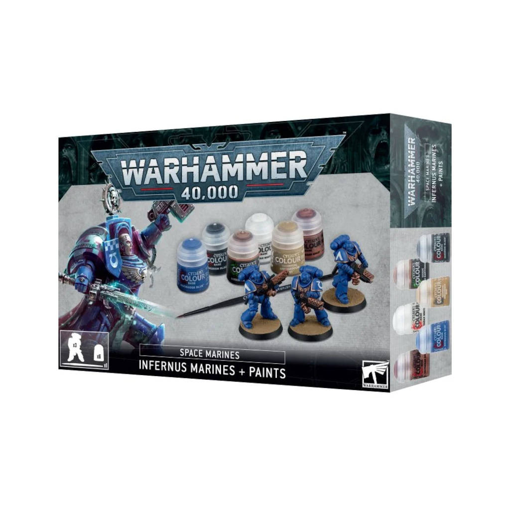 Warhammer 40K : Infernus Marines + Paints