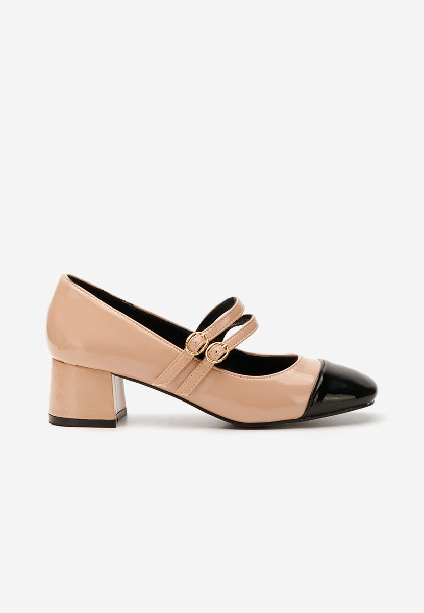 Chaussures à talon épais beige Marilee