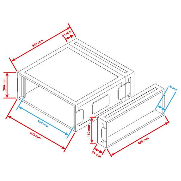 Flyht Pro Rack 4U Double Door Profi