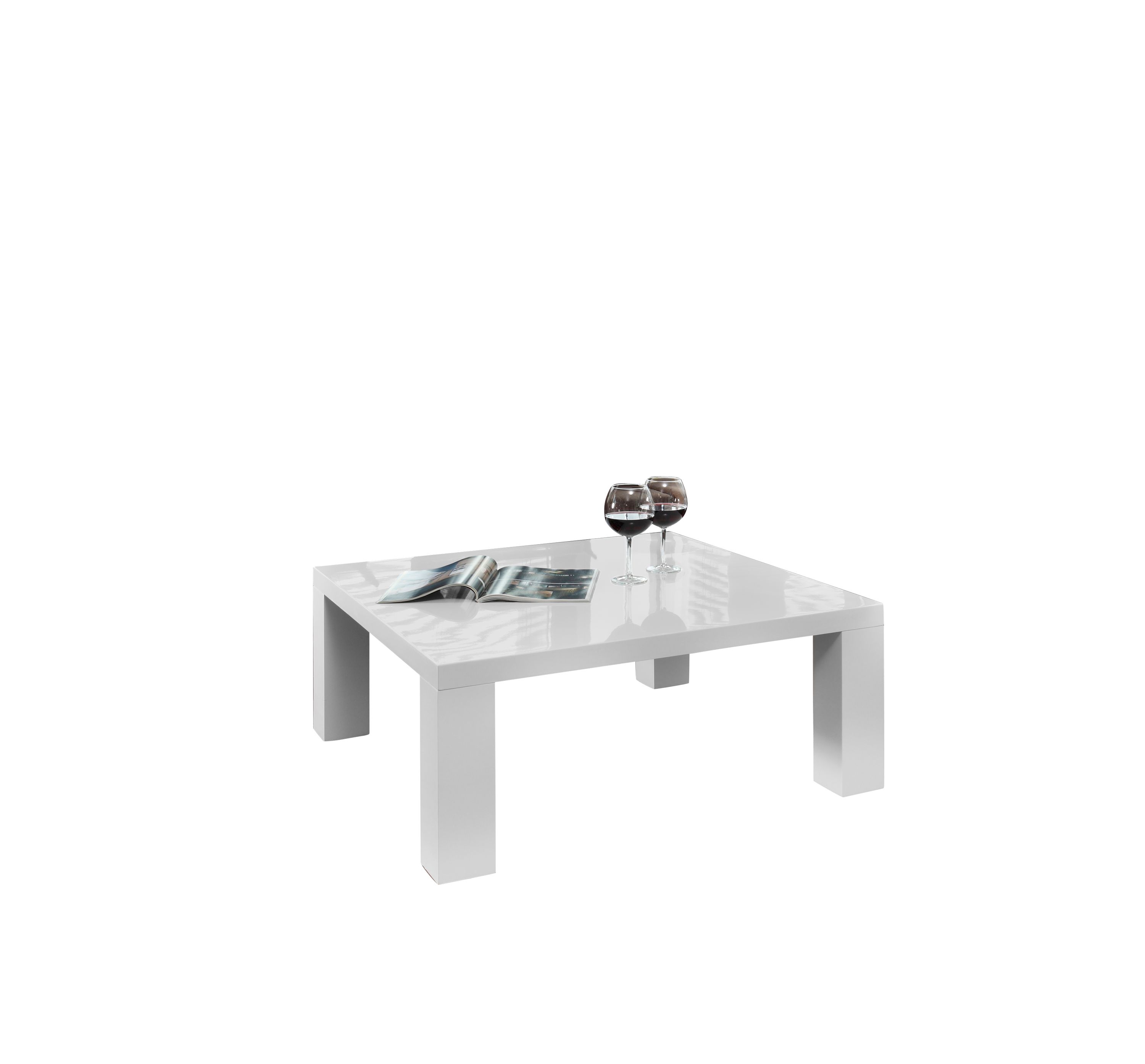 Couchtisch 90x90 hochglanz Beistelltisch Sofatisch Wohnzimmertisch Tisch weiß