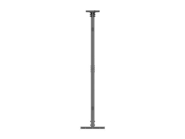 Multibrackets M Pro Series - Komponenter til montering (rørmontering, intern pælesamlestykke, 2 pæle (80 cm), loftsplade med dække) - for LCD display - lille - stål - sort - skærmstørrelse: 32