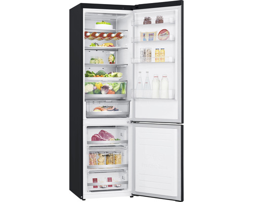 LG GBB92MCACP koel-vriescombinatie, afmetingen (B x H x D): 59,5 x 203 x 67,5 cm, koelgedeelte: 277 l, vriesgedeelte: 107 l, inhoud: 5 flessen