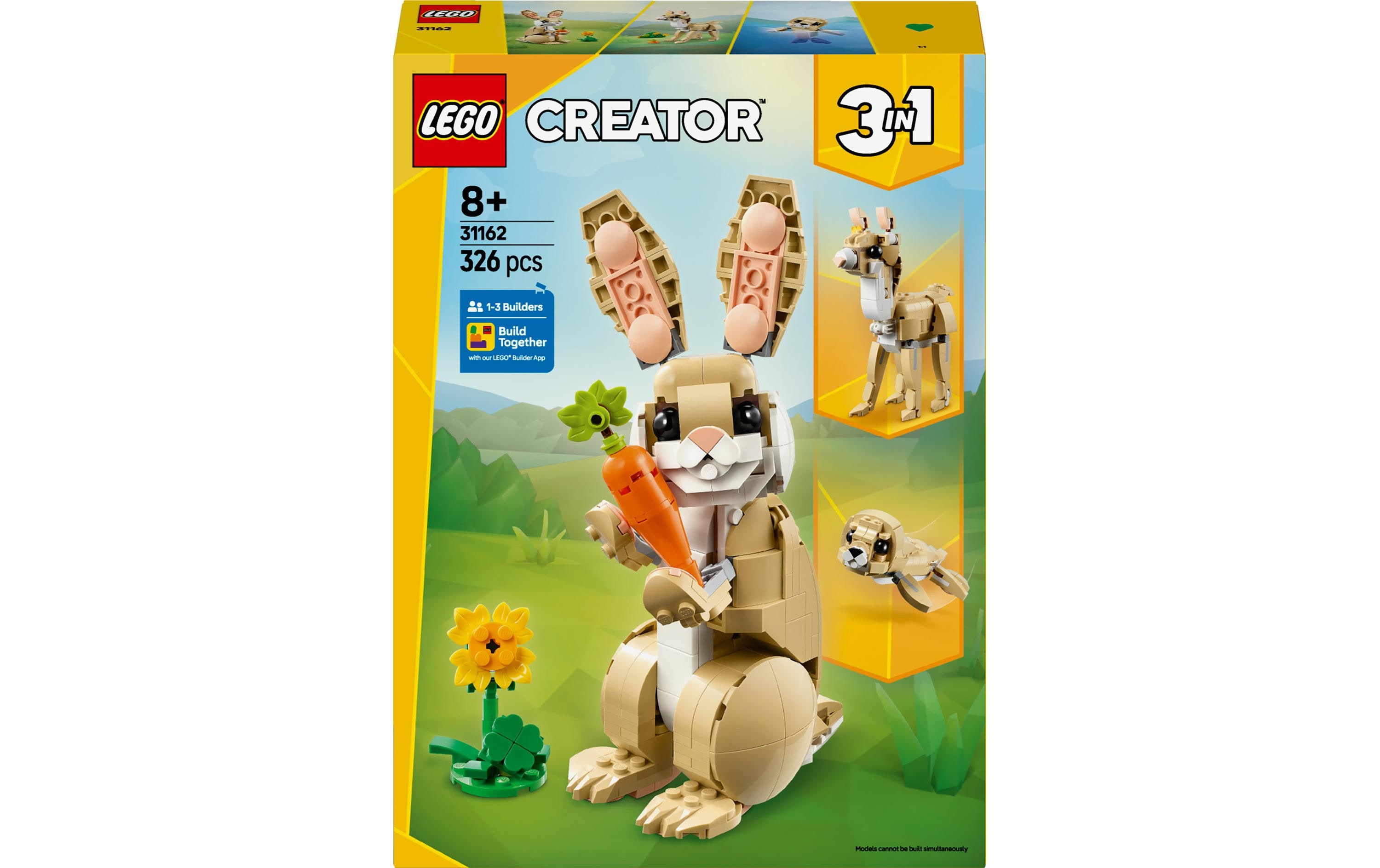 Creator Häschen 311623-in-1-Konstruktionsspielset zur Förderung der Kreativität und Fantasie
