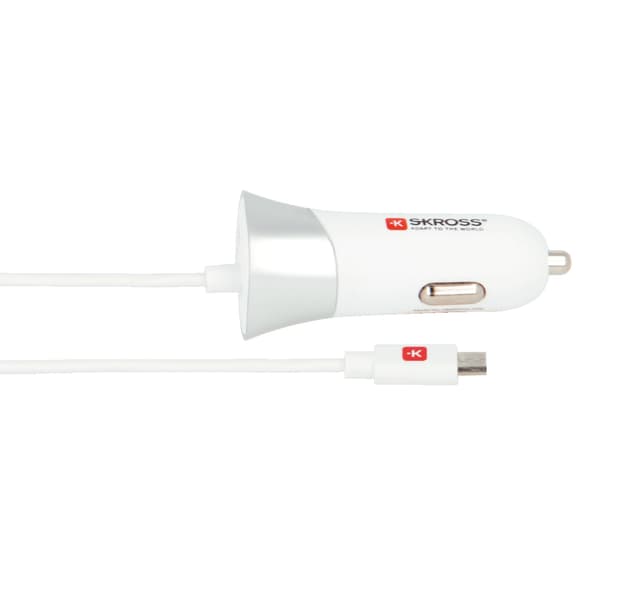 USB-billaddare med micro-USB-kabel