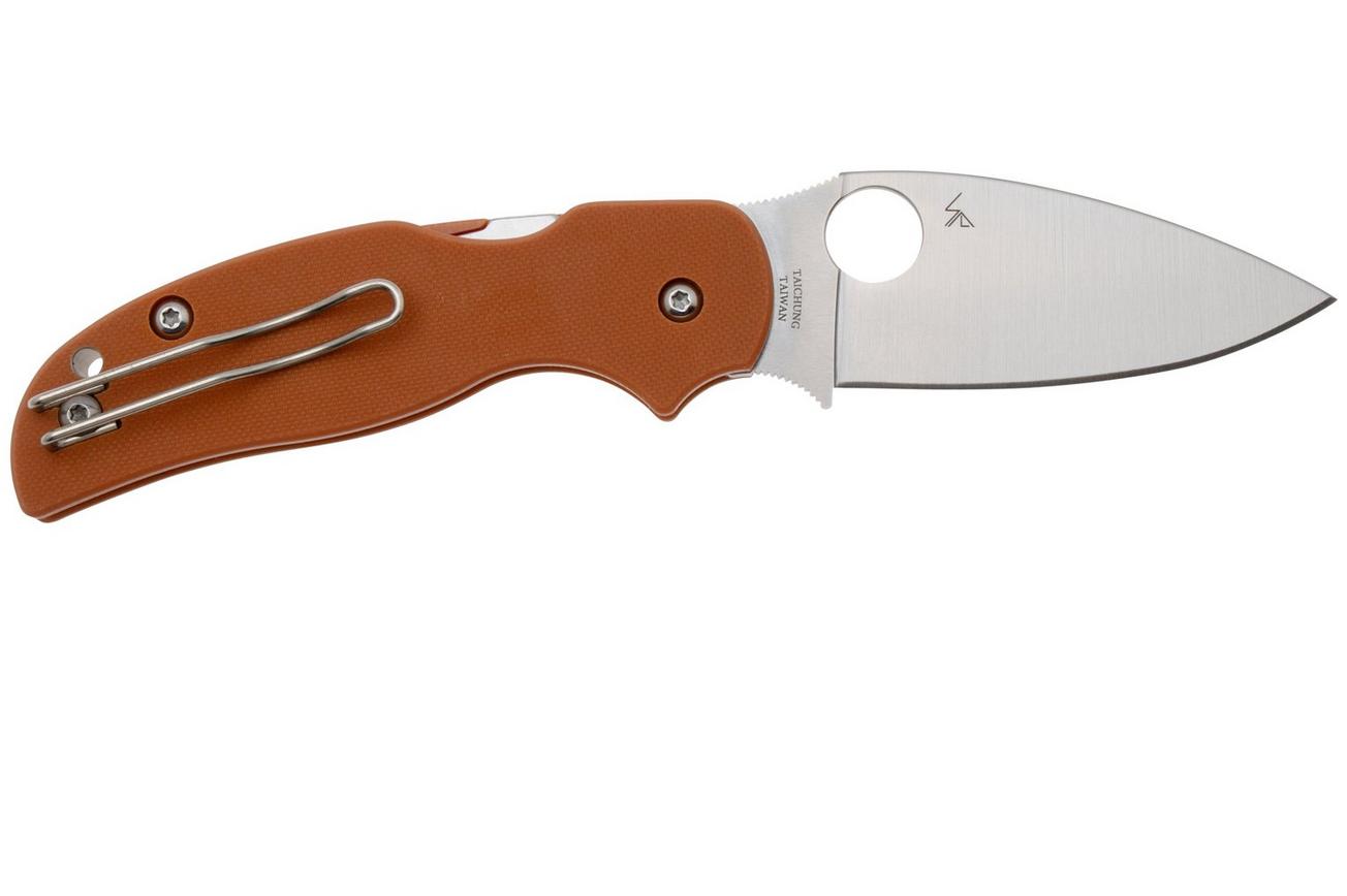 Spyderco Sage 5 CPM REX 121 C123GBORP Burnt Orange G10 zakmes