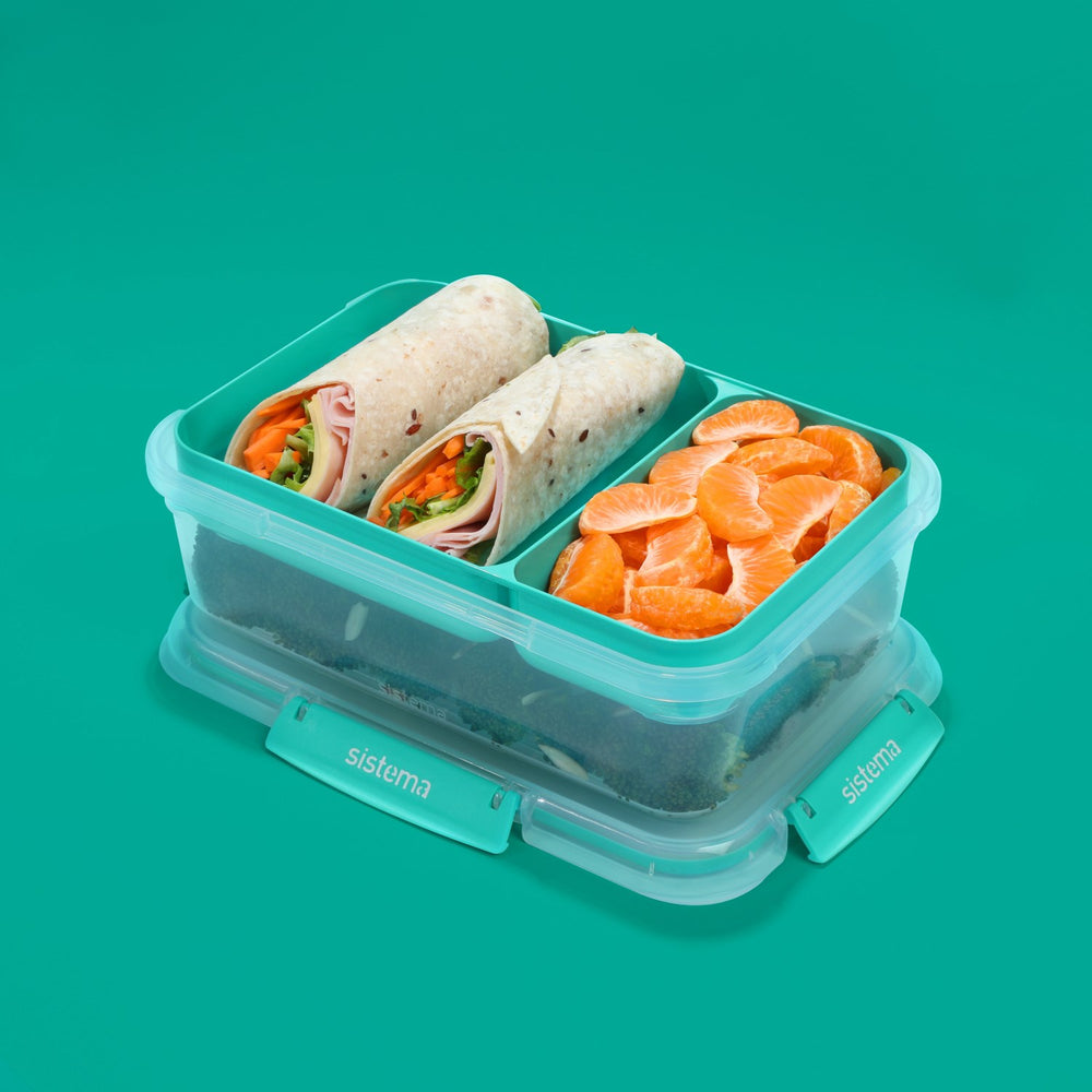 Køb Sistema Minty Teal Rectangle Stax To Go Madkasse 2.2L | Luksusbaby