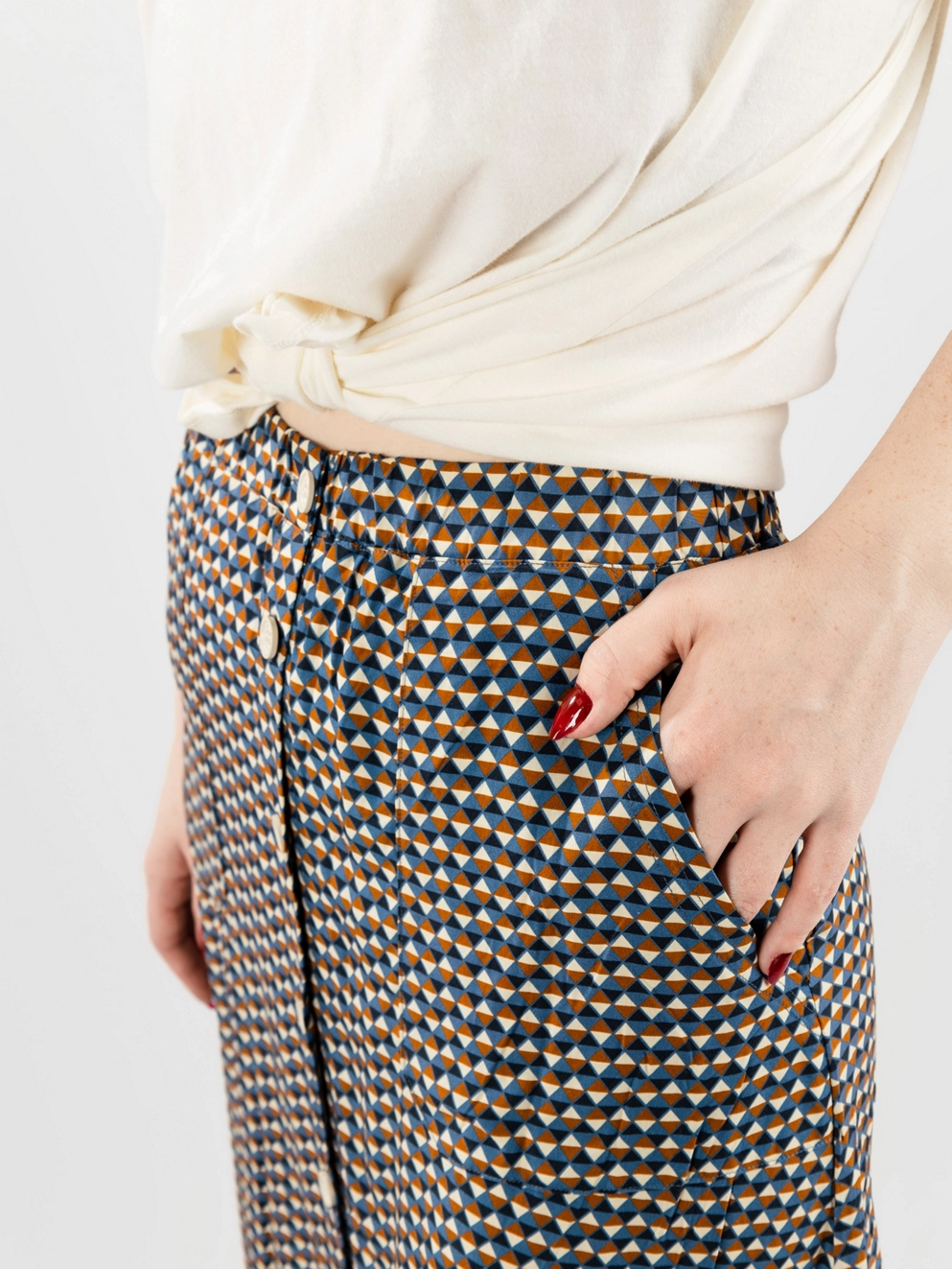Iriedaily Blossy Skirt steelblue