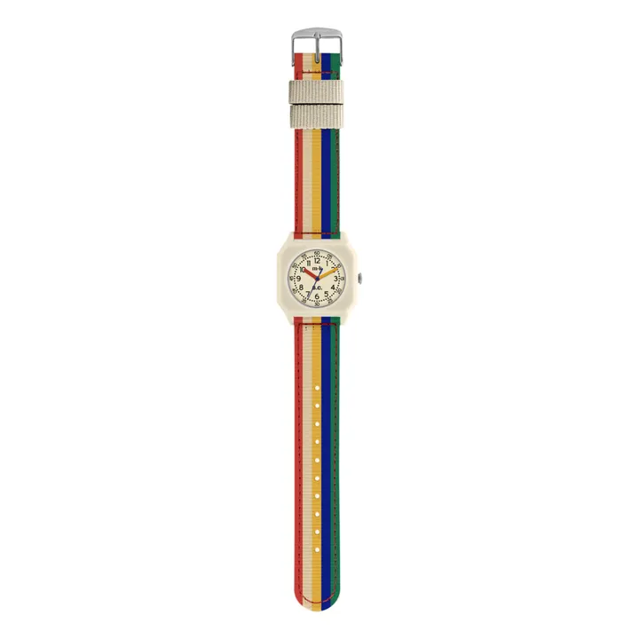 Mini Kyomo Collaboration Bobo Choses x Mini Kyomo - Montre Nylon Recyclé Rayures | Bleu