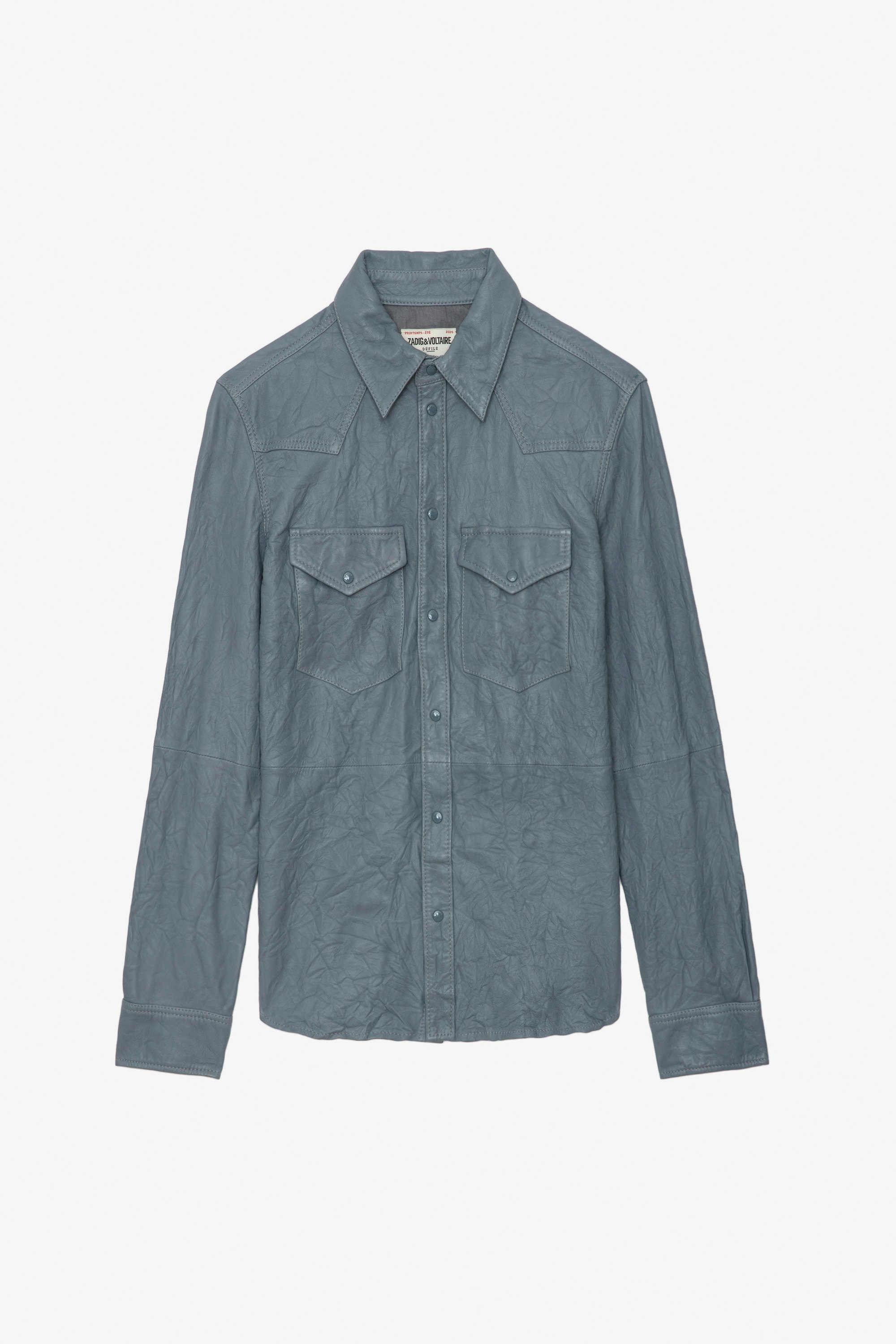 Chemise Thelma Cuir Froissé
