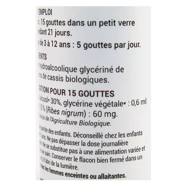 Oemine Macérât Glycériné Cassis Bio 30ml