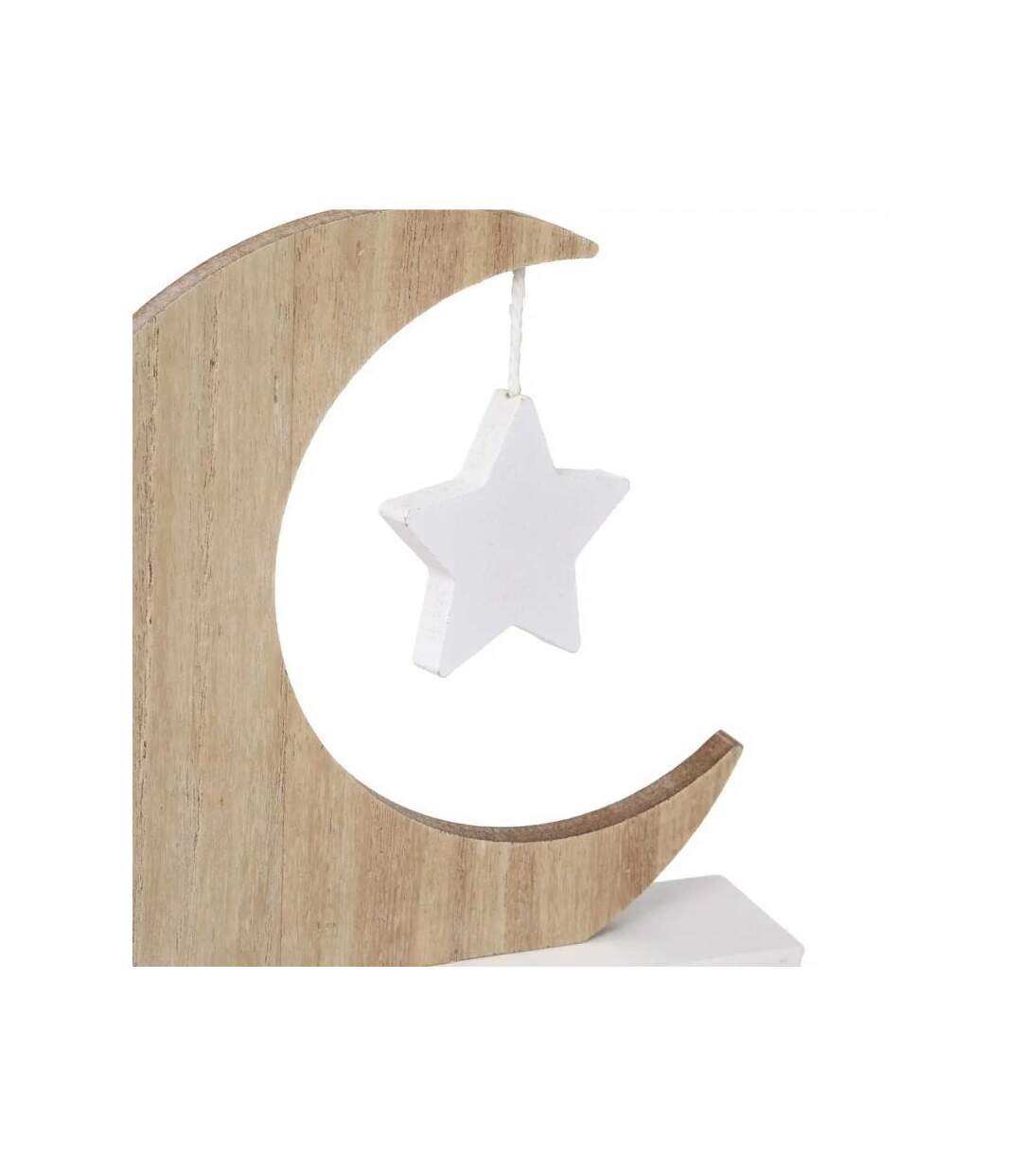 Cadre Photo Enfant Lune 10x15cm Blanc & Beige