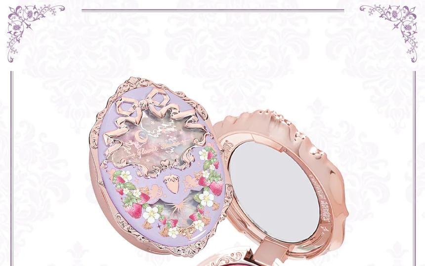 Flower Knows - Violet Strawberry Rococo Embossed Blush - G02