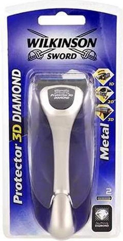 Wilkinson Sword - Protector 3D Diamond - Scheerapparaat - Inclusief 2 Mesjes en Multifunctionele Houder