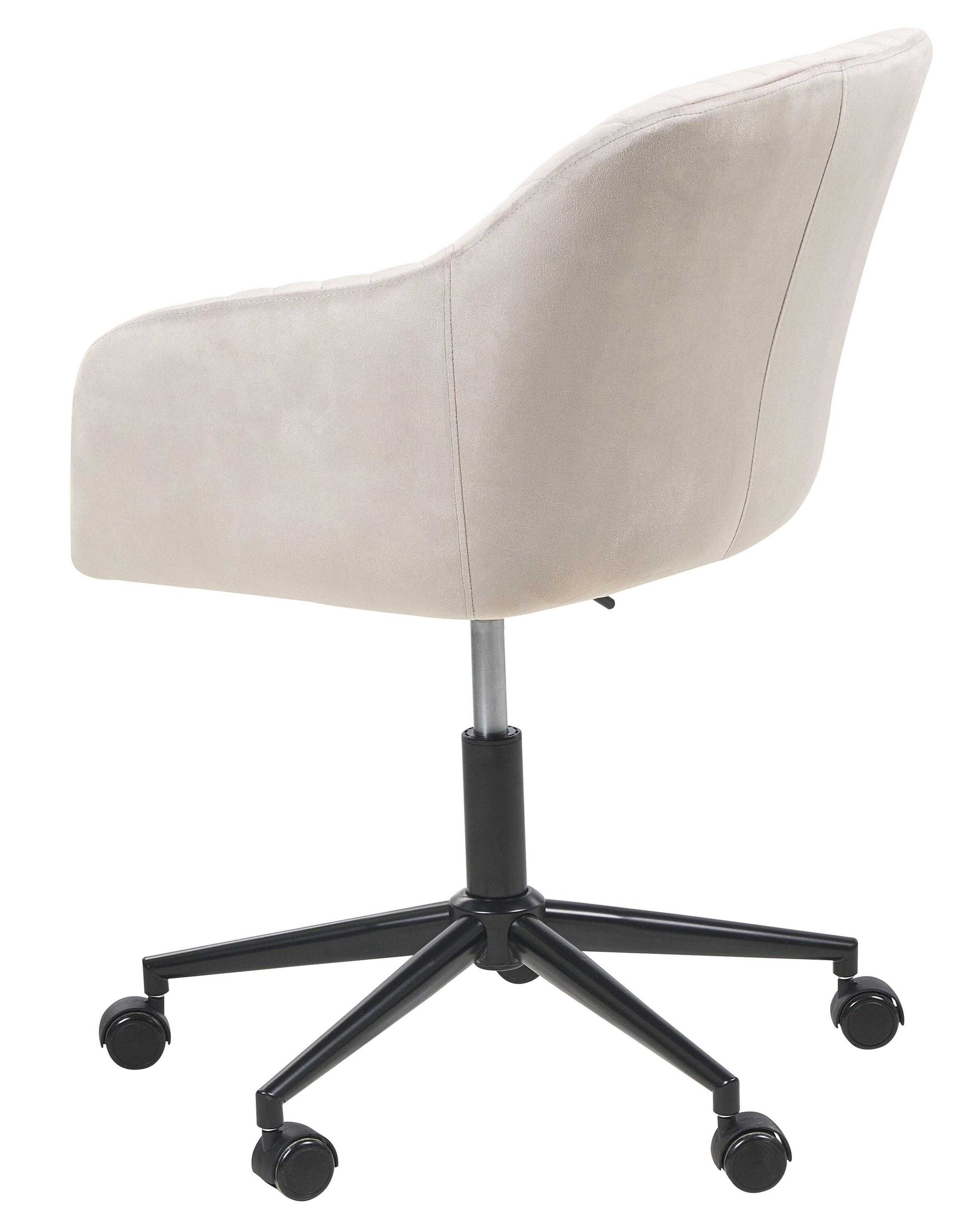 Bureaustoel VENICE Fluweel Taupe