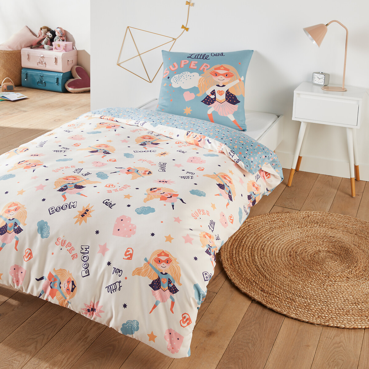 SO'HOME<br>Conjunto de cama em microfibra reciclada, fronha quadrada
