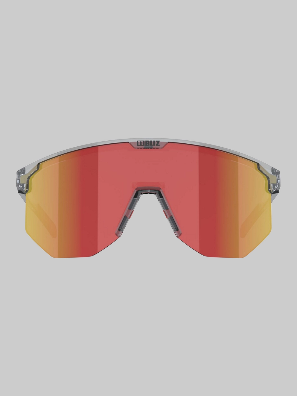 BLIZ Active Eyewear Hero Transparent Dark Grey Sunglasses brown w red multi