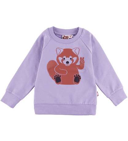 DYR-Cph Sweatshirt - Animal Bellow - Flieder Peace Roed Panda