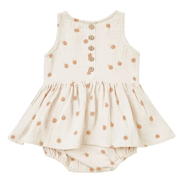 Quincy Mae Robe Oranges | Blanc cassé