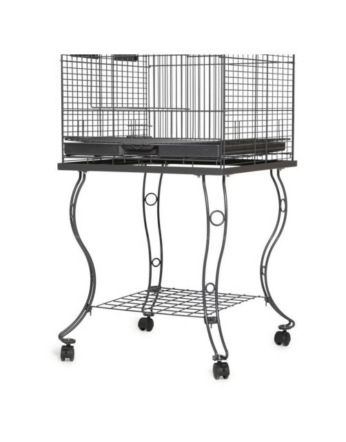 Keddoc Vogelkooi Conure - Vogelverblijven - 51x51x155 cm Antraciet