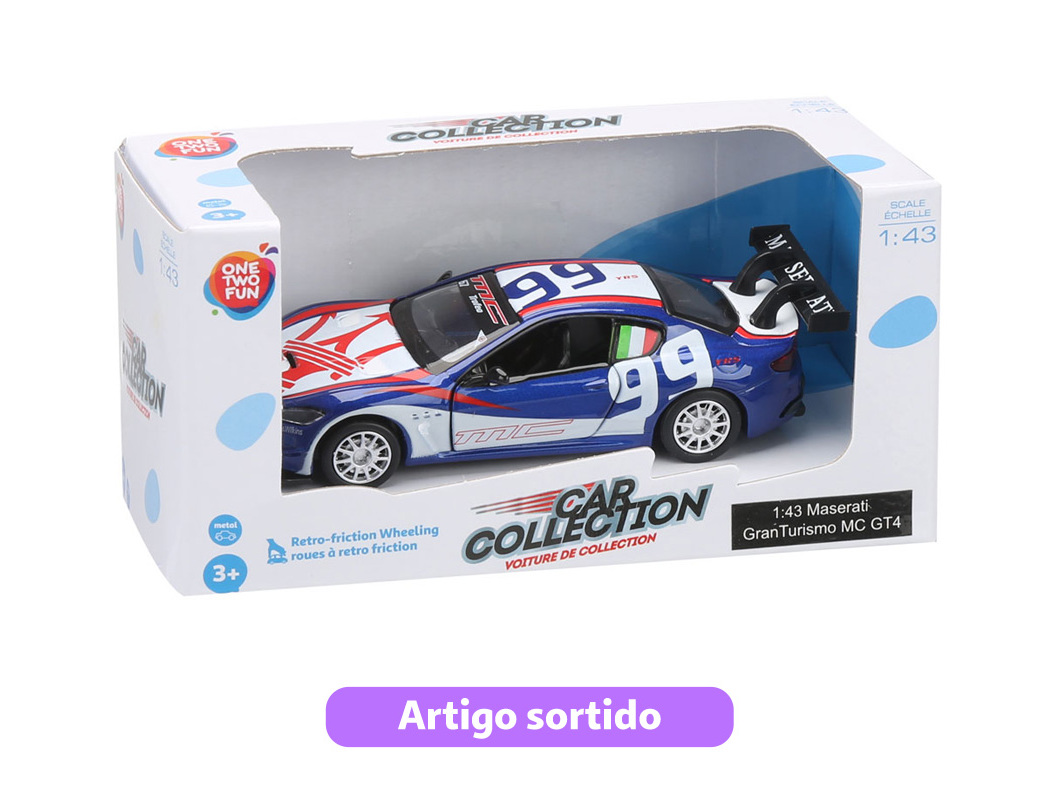 CARRO DE CORRIDA ONE TWO FUN MODELOS SORTIDOS