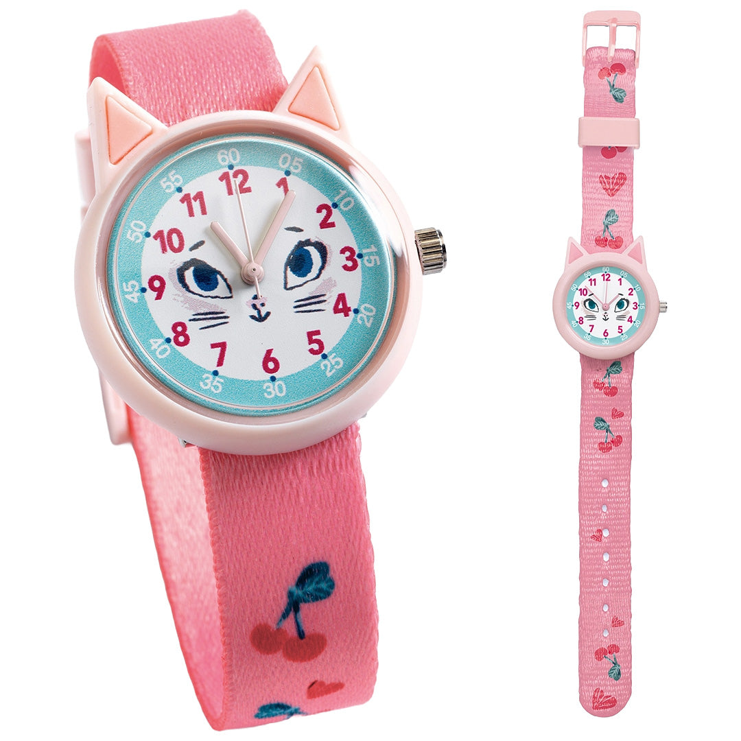 Djeco kinderhorloge - poes