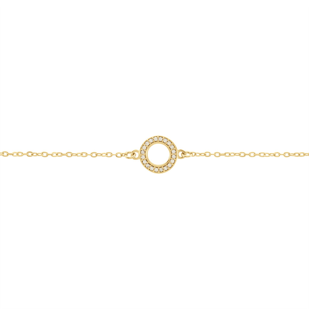 Bracelet Plaqué Or Klaar Oxydes De Zirconium
