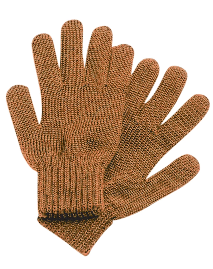 Woll-Fingerhandschuhe WILL - SAISON in caramel cafe