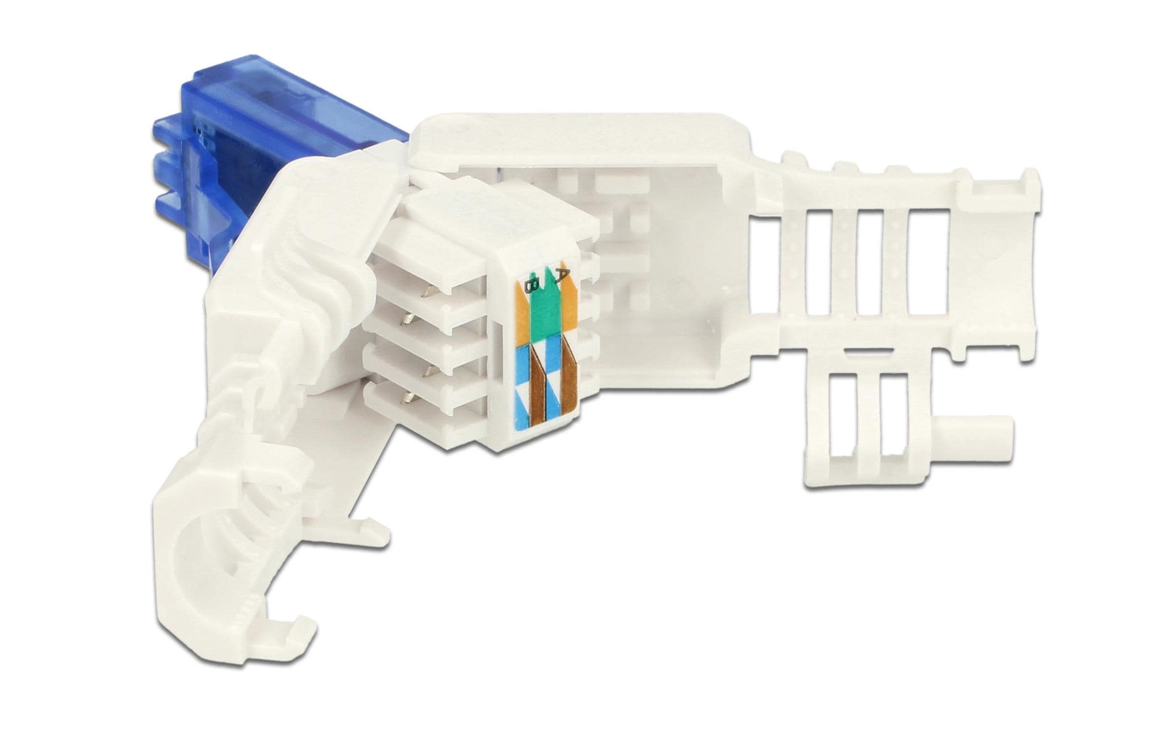 Stecker RJ45 Cat.6A UTP werkzeugfrei, 2 StückDelock RJ45 Stecker Cat.6A UTP werkzeugfrei 2 Stück