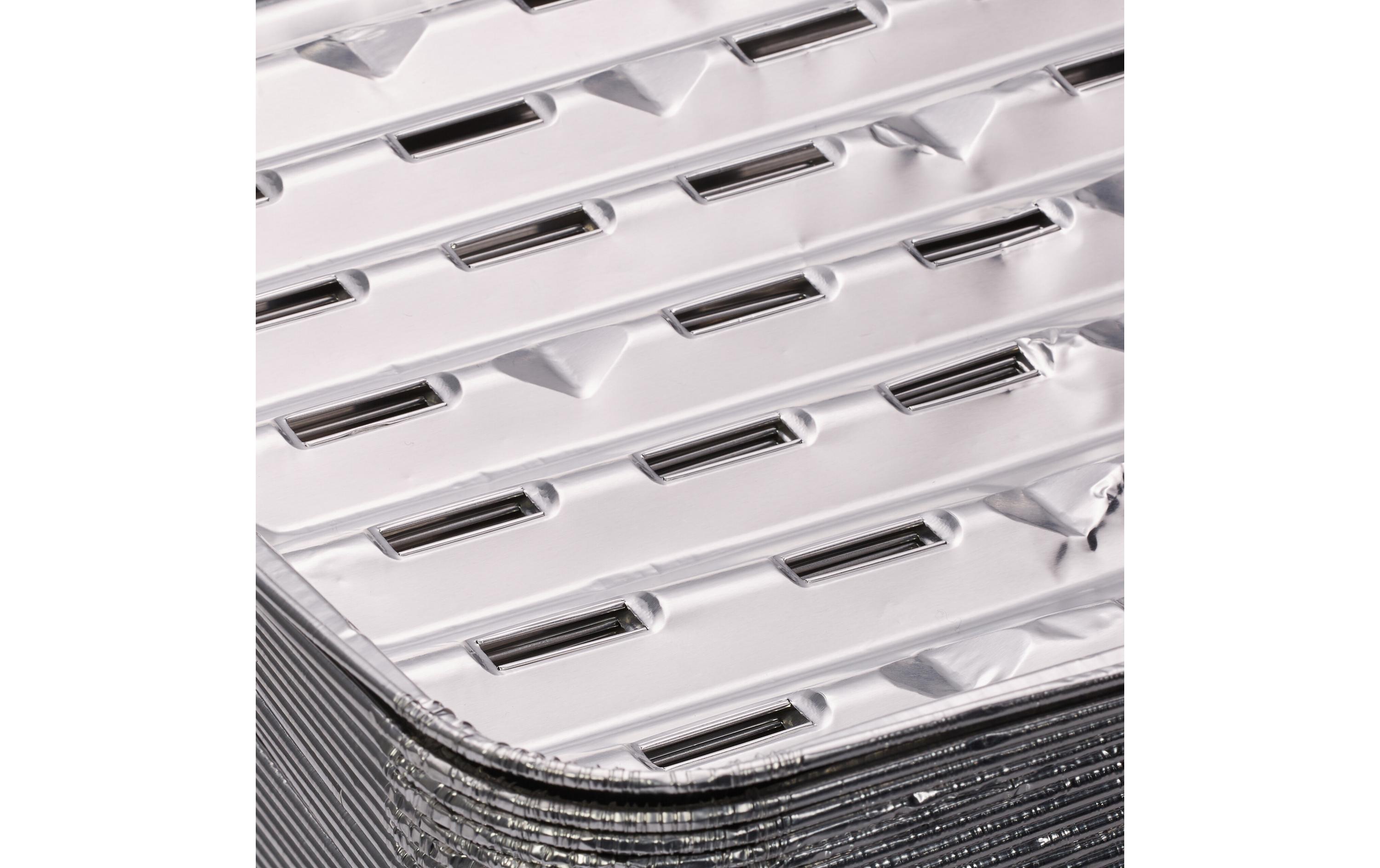 Grillschale mit Löchern 40 StückAluminiumschalen für Grill und Ofen