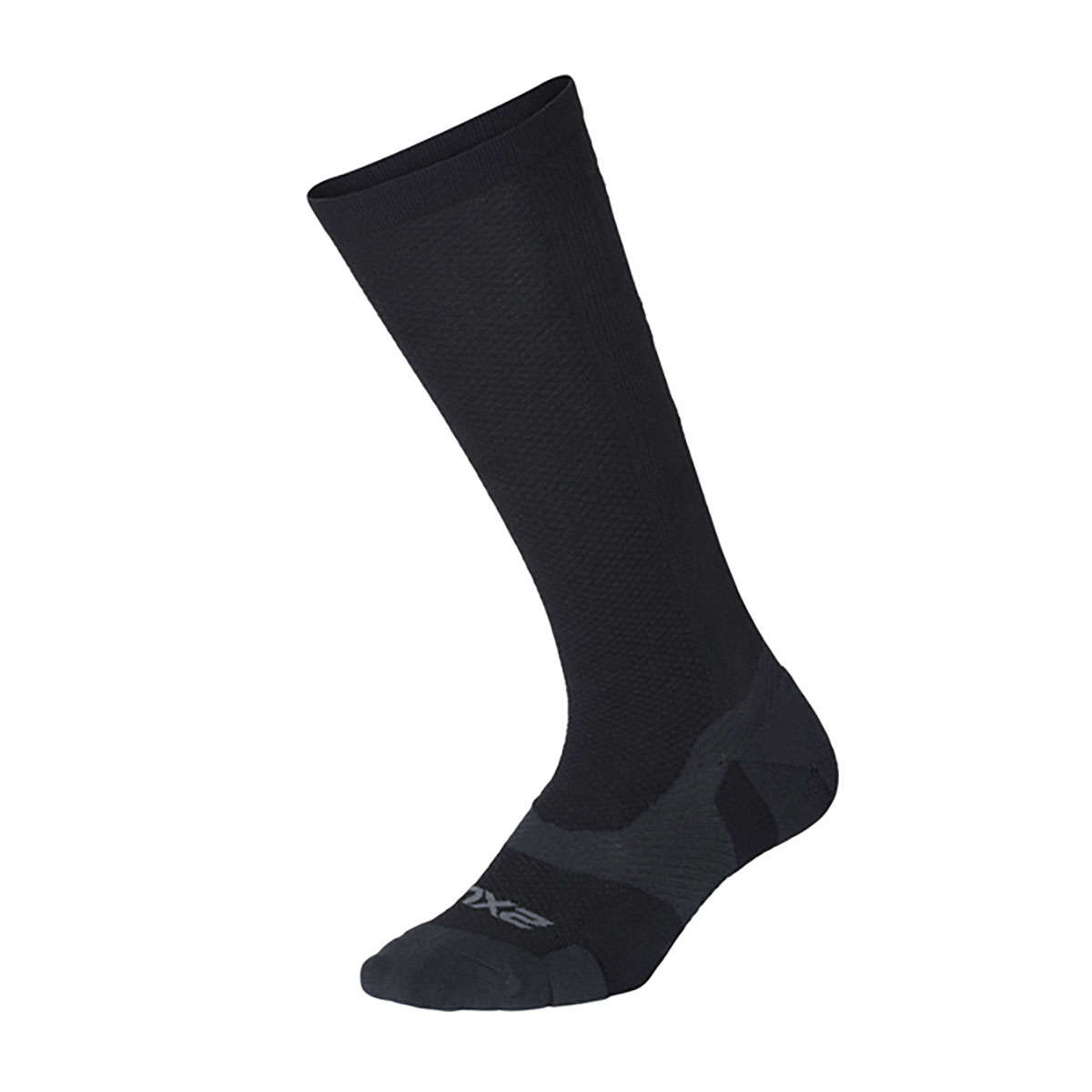 2XU Vectr Light Cushion Full Length Compressiekousen Zwart/Grijs