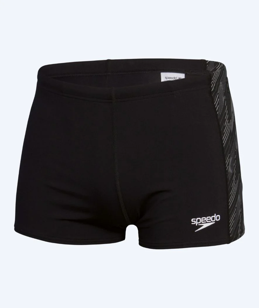 Speedo aquashorts til mænd - Hyperboom Panel - Sort/hvid