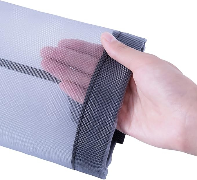 (36cm) Mesh Müllbeutel Hänge Halterung Einkaufs Tüten Sack Spender für Küche / Badezimmer - Schwarz
