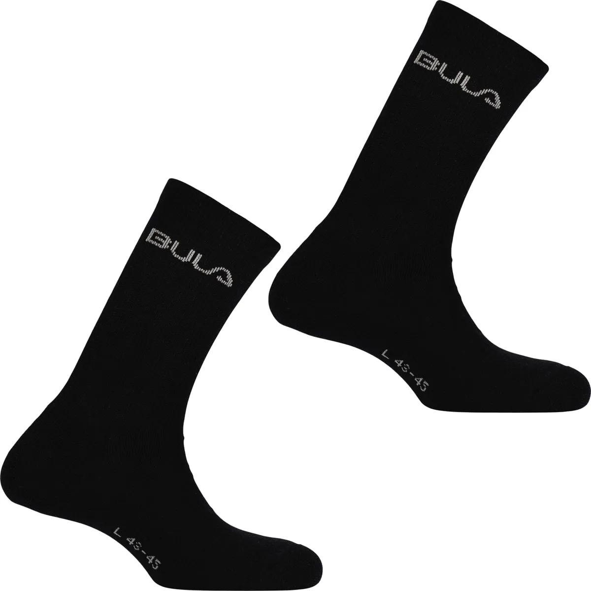 Bula 2 PK BASIC WOOL SOCKS BLACK