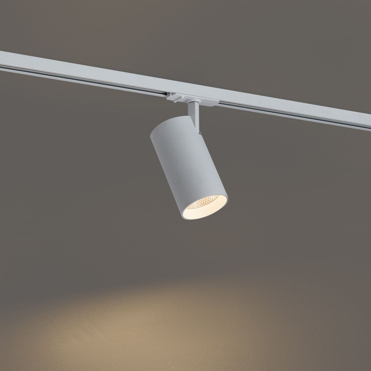 Moderne spot wit voor railsysteem 1-fase incl. LED - Iconic Mark