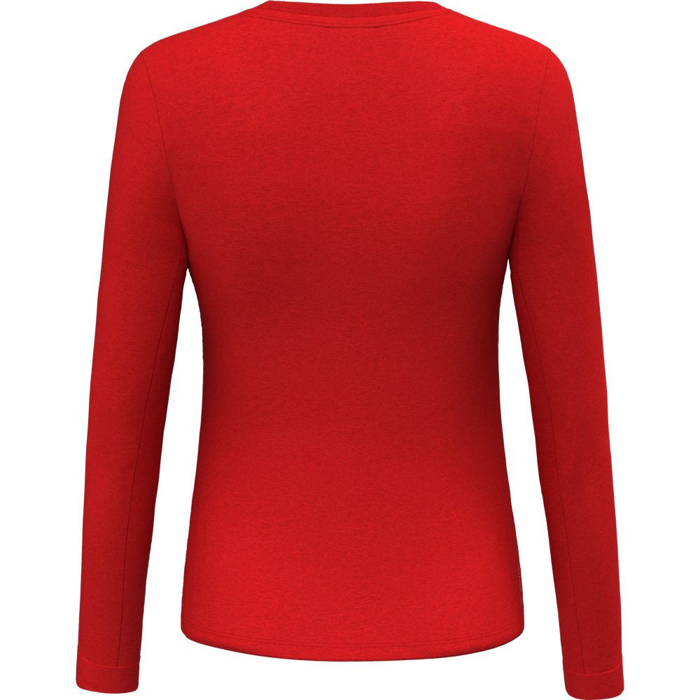 SALEWA Solidlogo Dry Longsleeve Damen flame