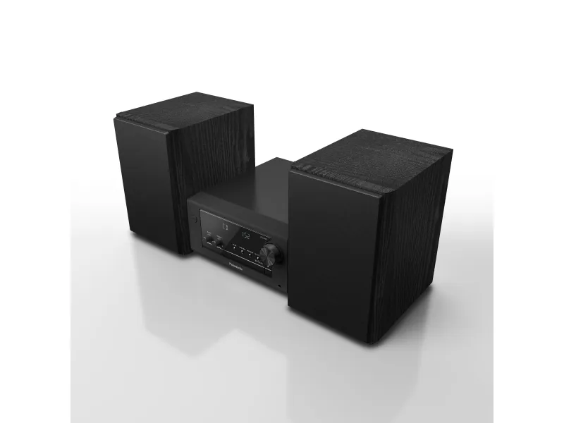 Panasonic SC-PM704 - Mikrosystem - 80 Watt (Total) - sort