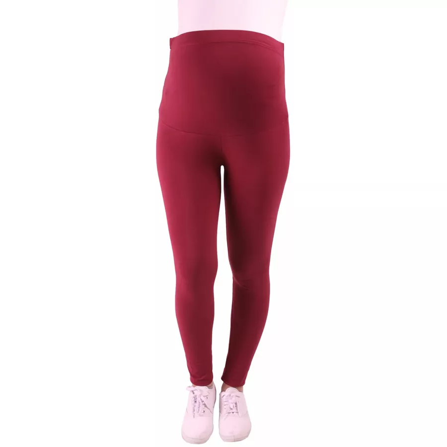 M.M.C. Umstandsleggings Komfortabel Weinrot