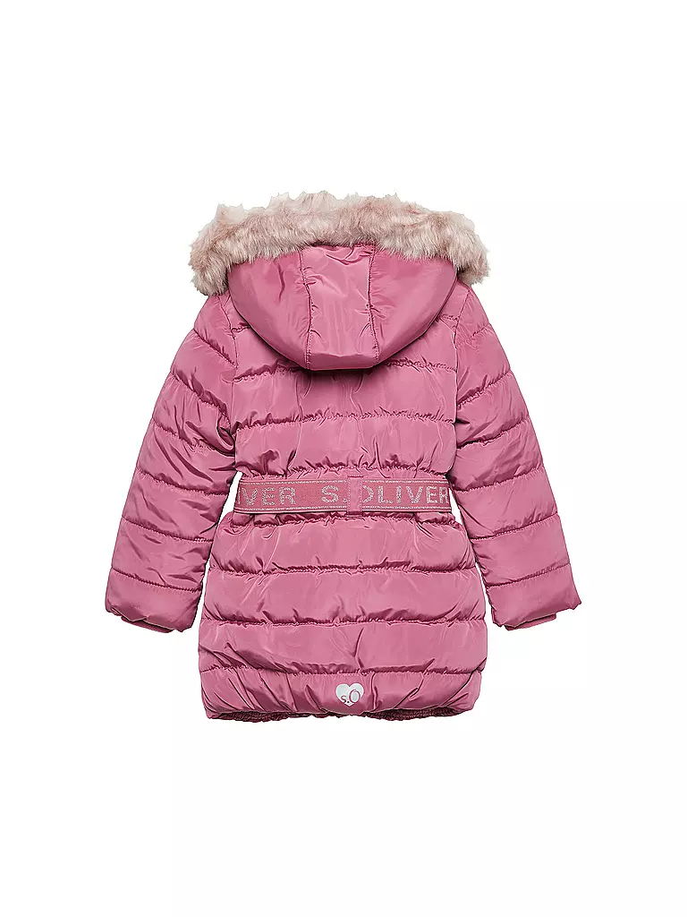 S.OLIVER Mädchen Steppmantel pink