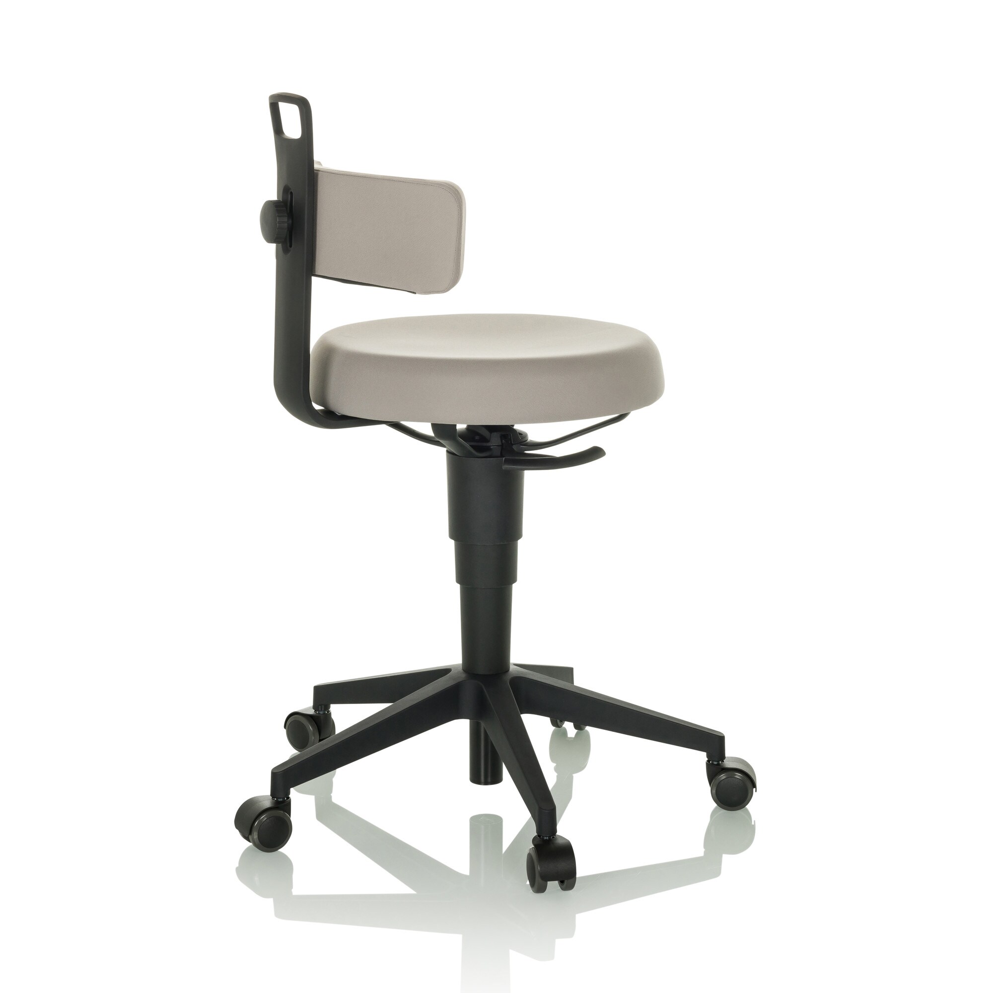 Drehhocker TOP WORK FLEX Stoff ohne Armlehnen hjh OFFICE
