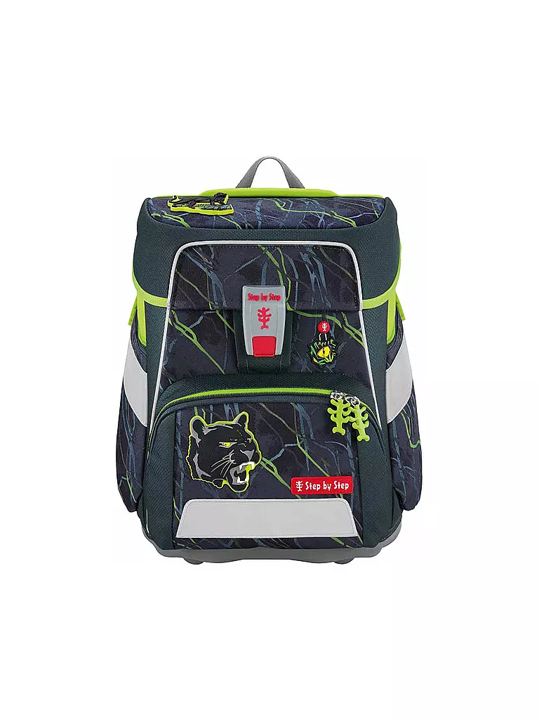 STEP BY STEP Schultaschen Set 5tlg SPACE Danger Cat Chico schwarz