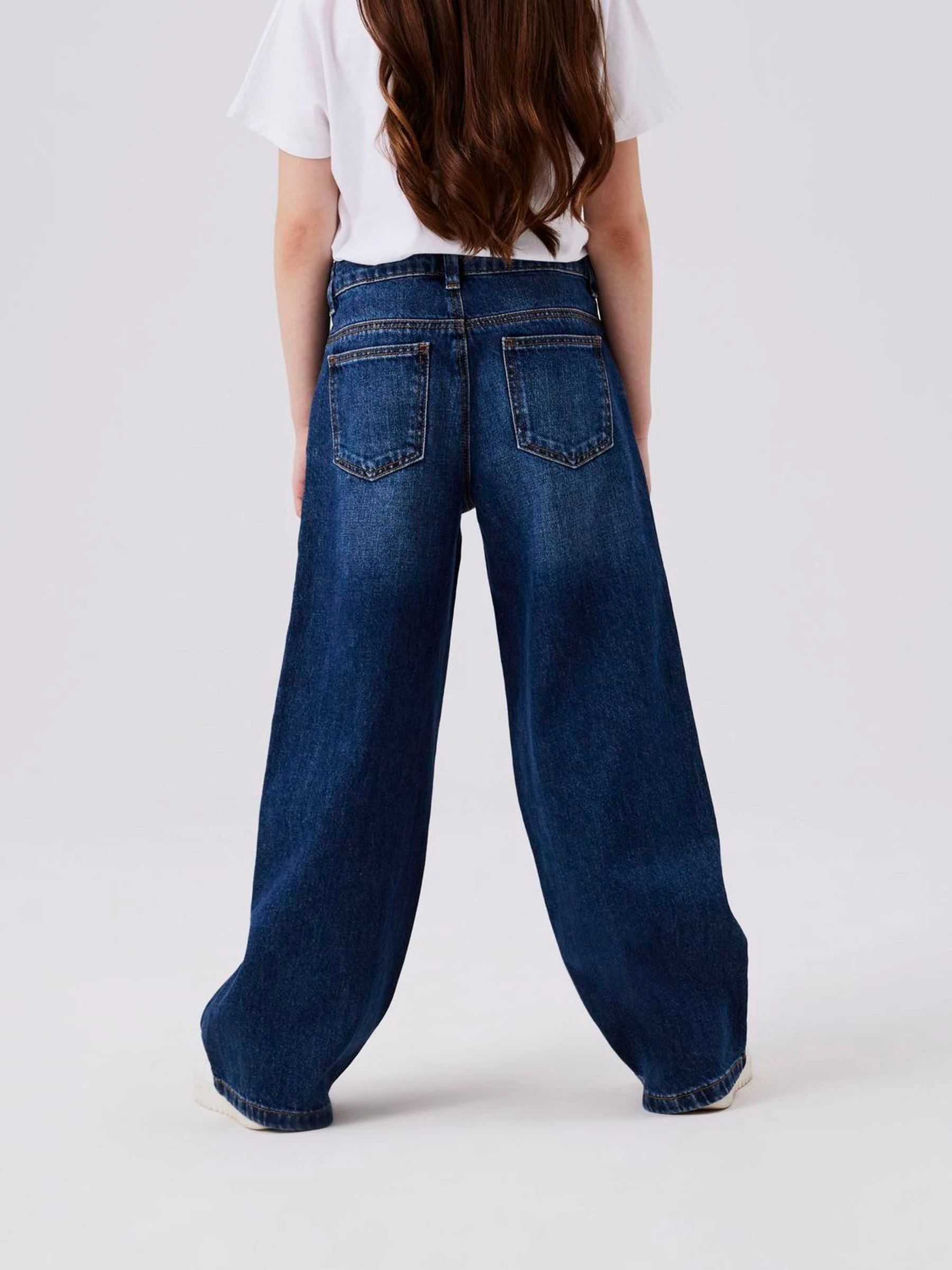 Blauw - Name It Wide Leg Jeans