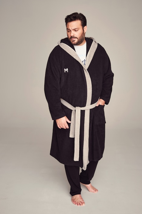 Men+ Bademantel, Frottee, Kapuze, bis 8 XL