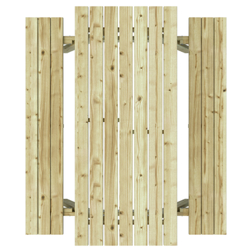 Outdoor Life Products picknicktafel groen hout 77 x 180 cm