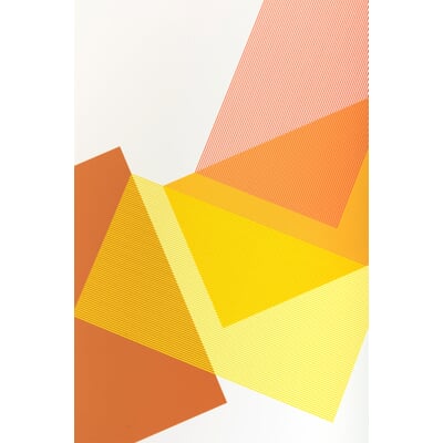 Druck Solids and Strokes, Gelb
