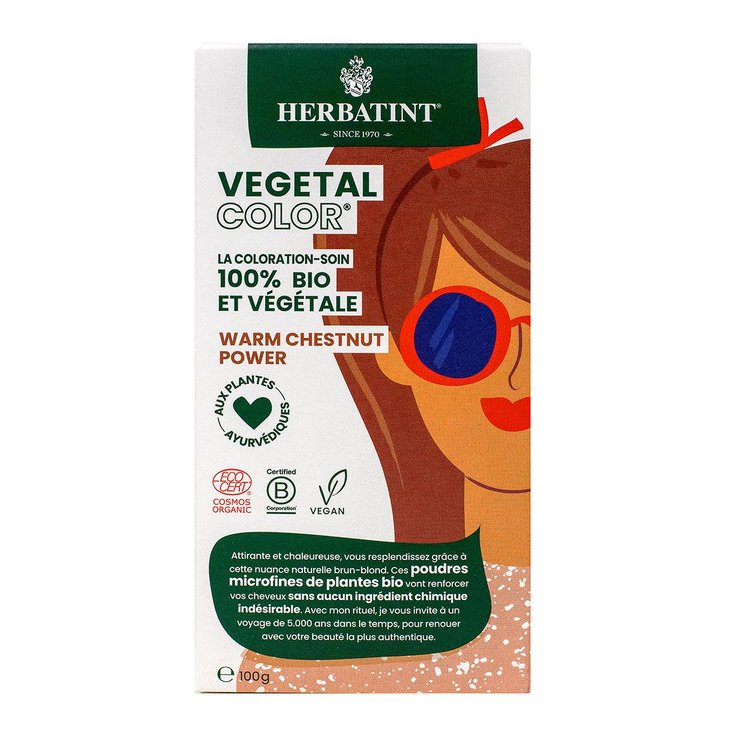 Végétal Color bio Warm Chesnut Power 100g