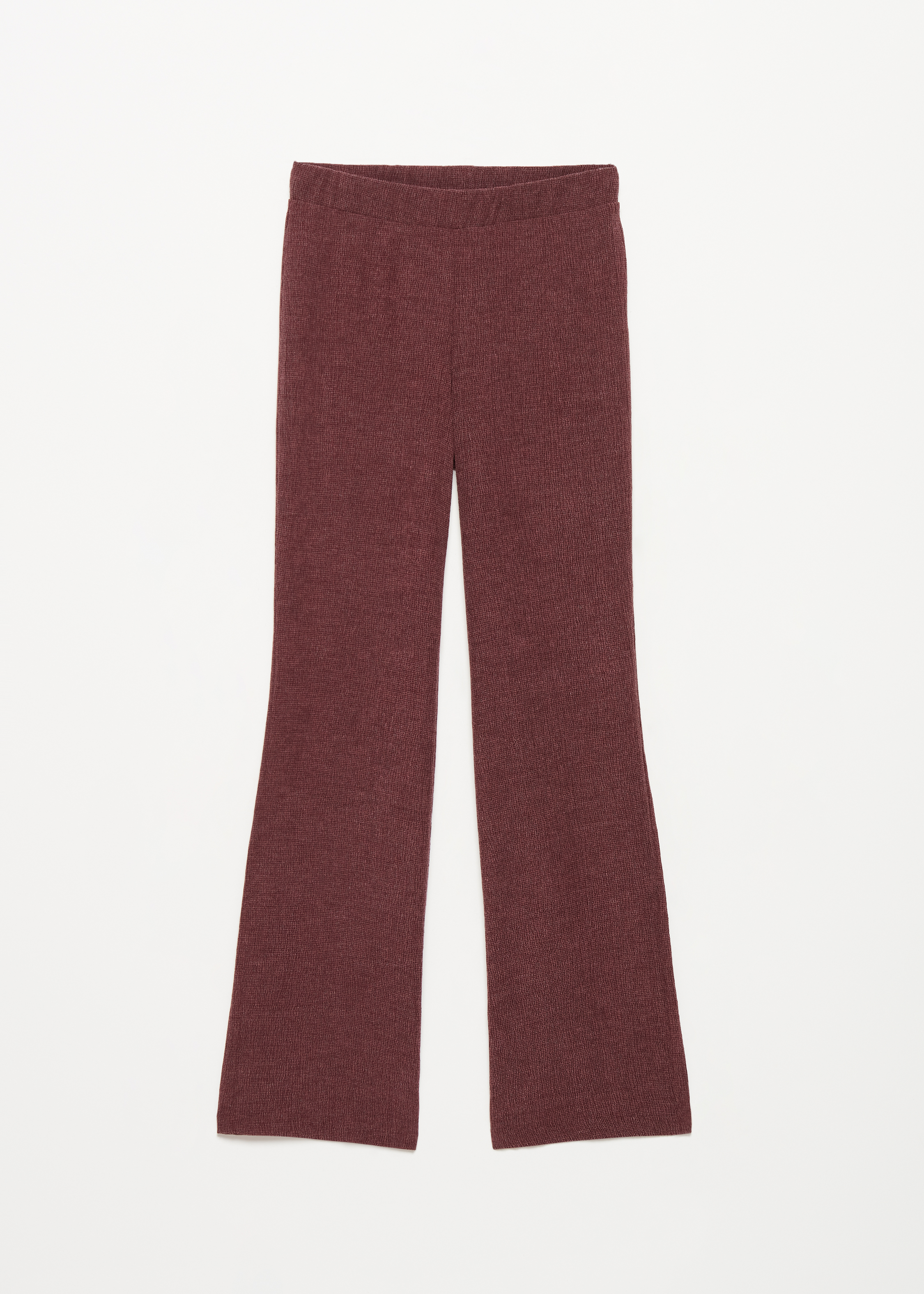 Broek melange met structuur